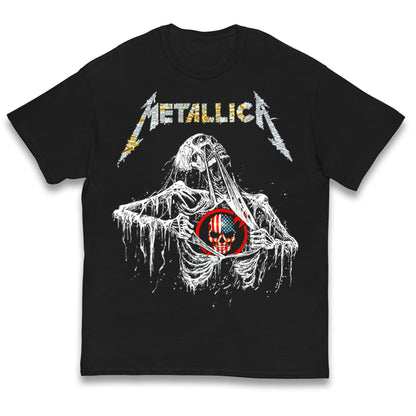 Metallica USA Skull Kids T Shirt