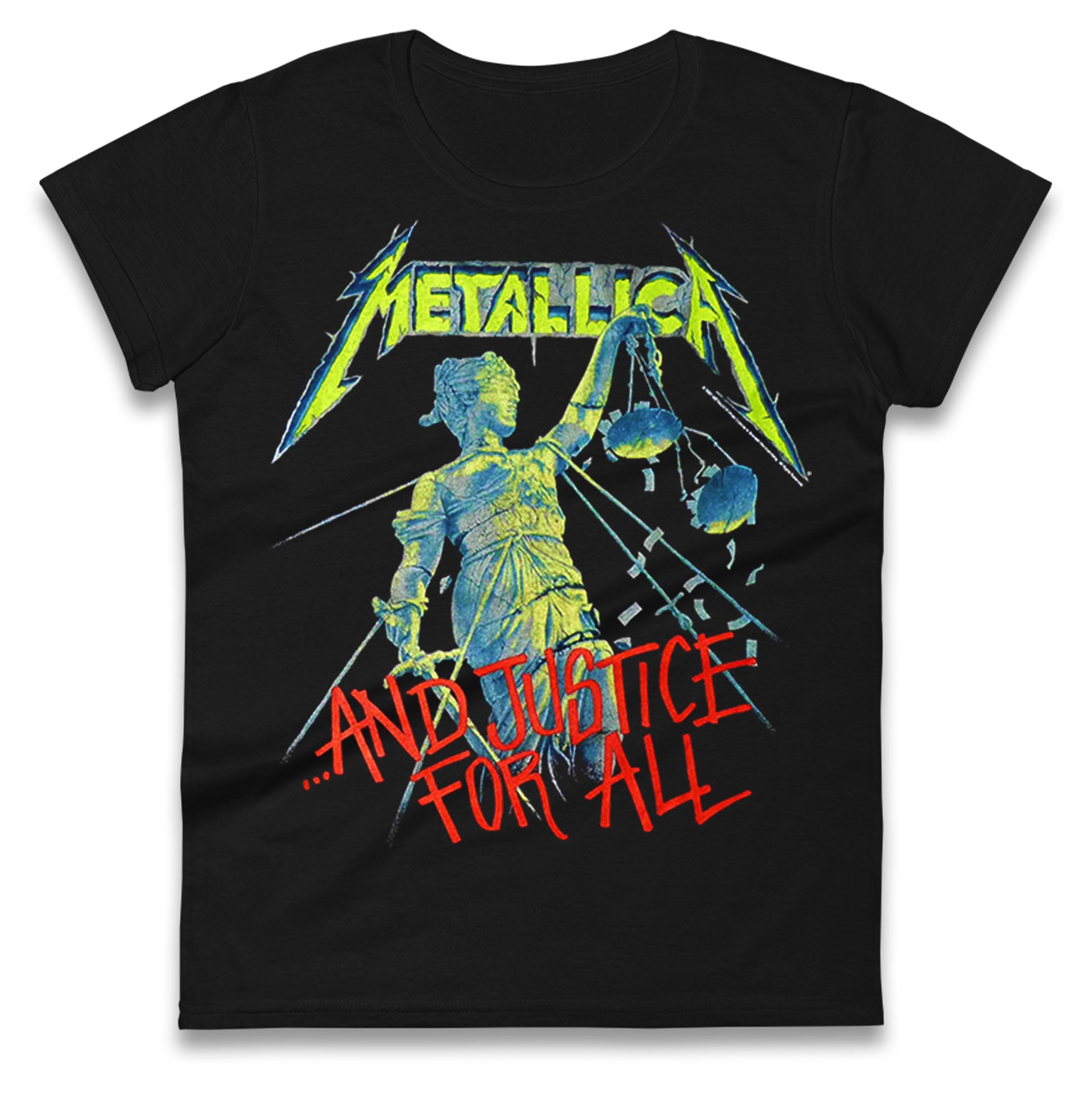 Metallica And Justice For All Ladies T Shirt