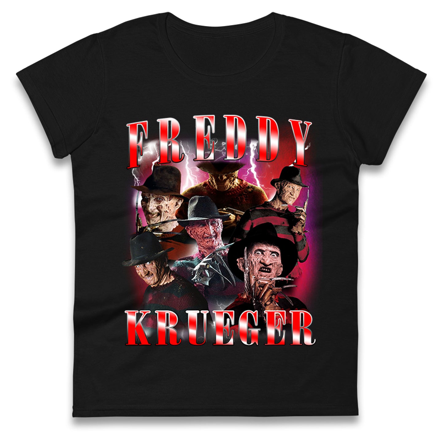 Freddy Krueger Scary Halloween Bootleg Womens t shirt