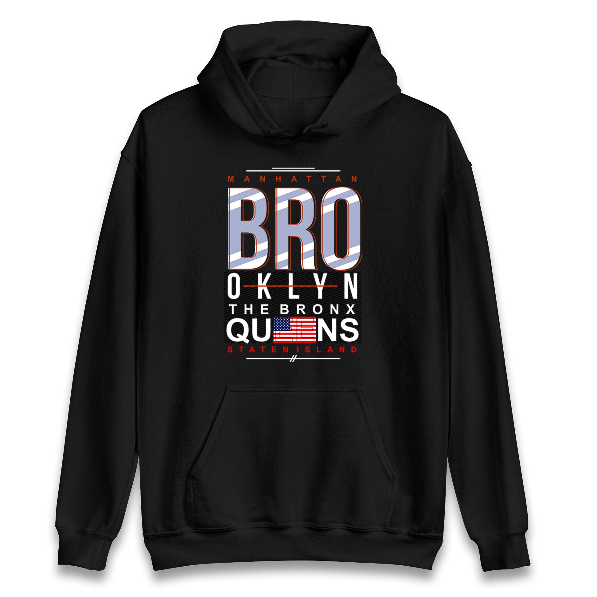 Brooklyn New York State Hoodie