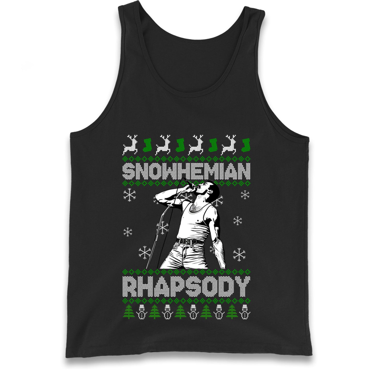 Freddie Mercury Christmas Tank Top