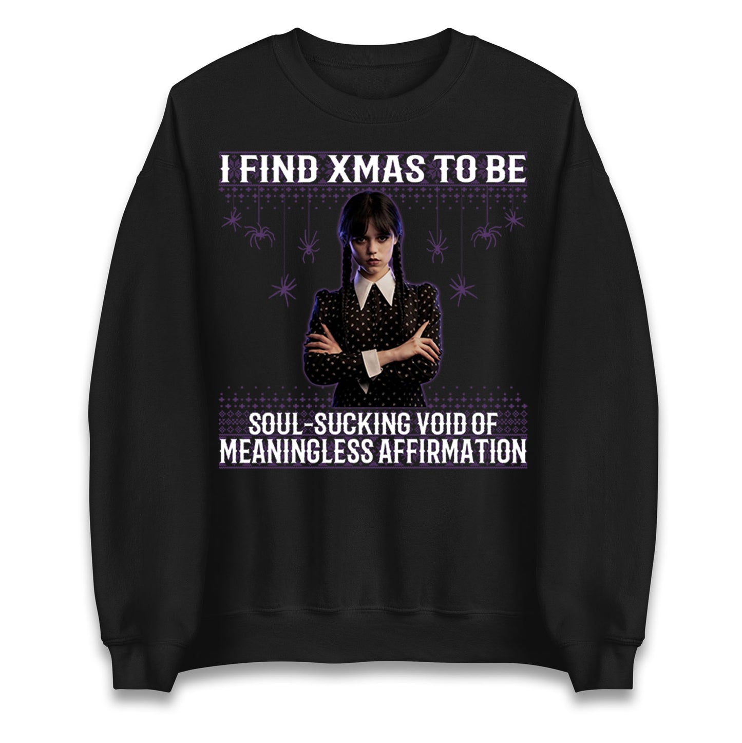 Wednesday Addams Family Christmas Jumper