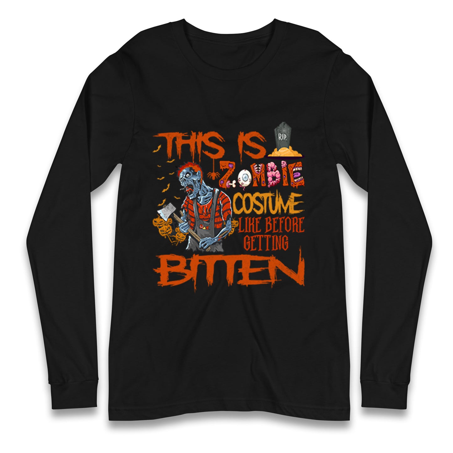 Zombie Costume Halloween T Shirt
