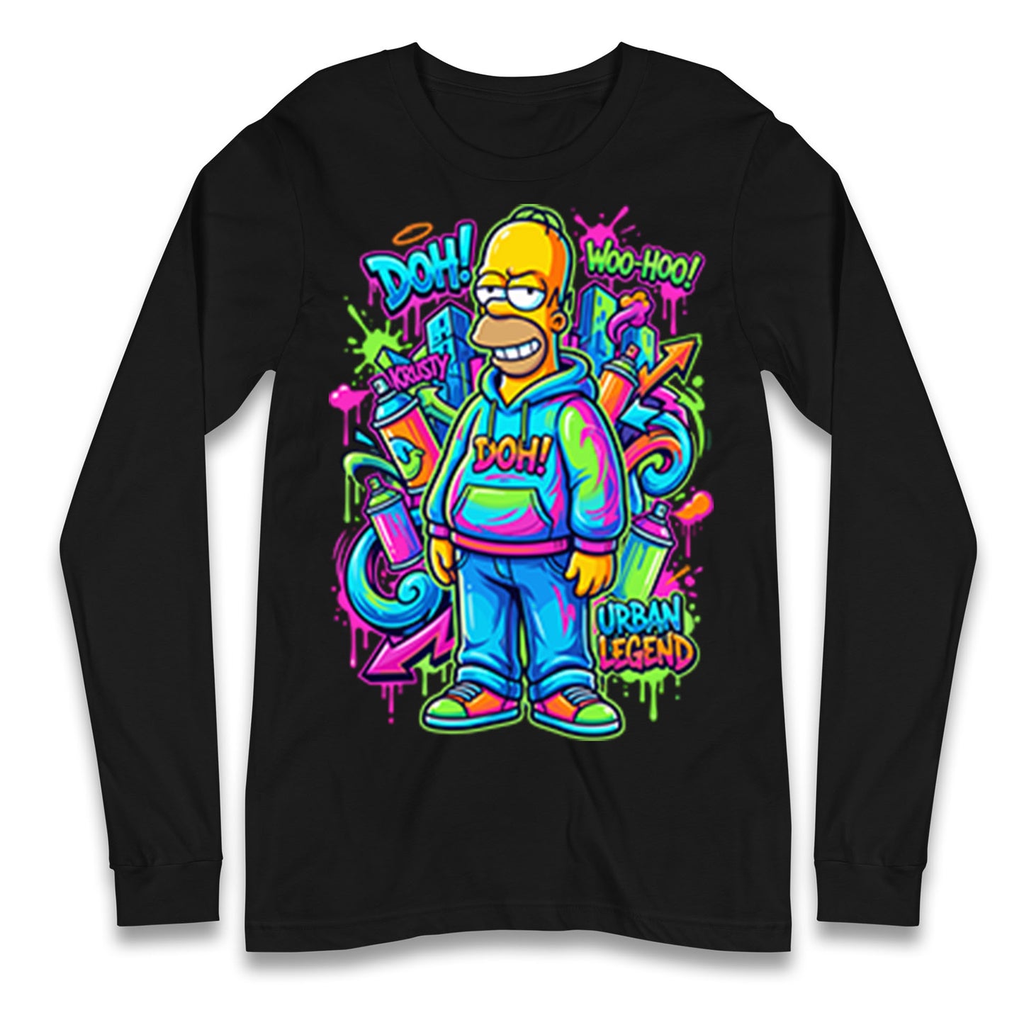 Homer Simpson Longsleeve T Shirt
