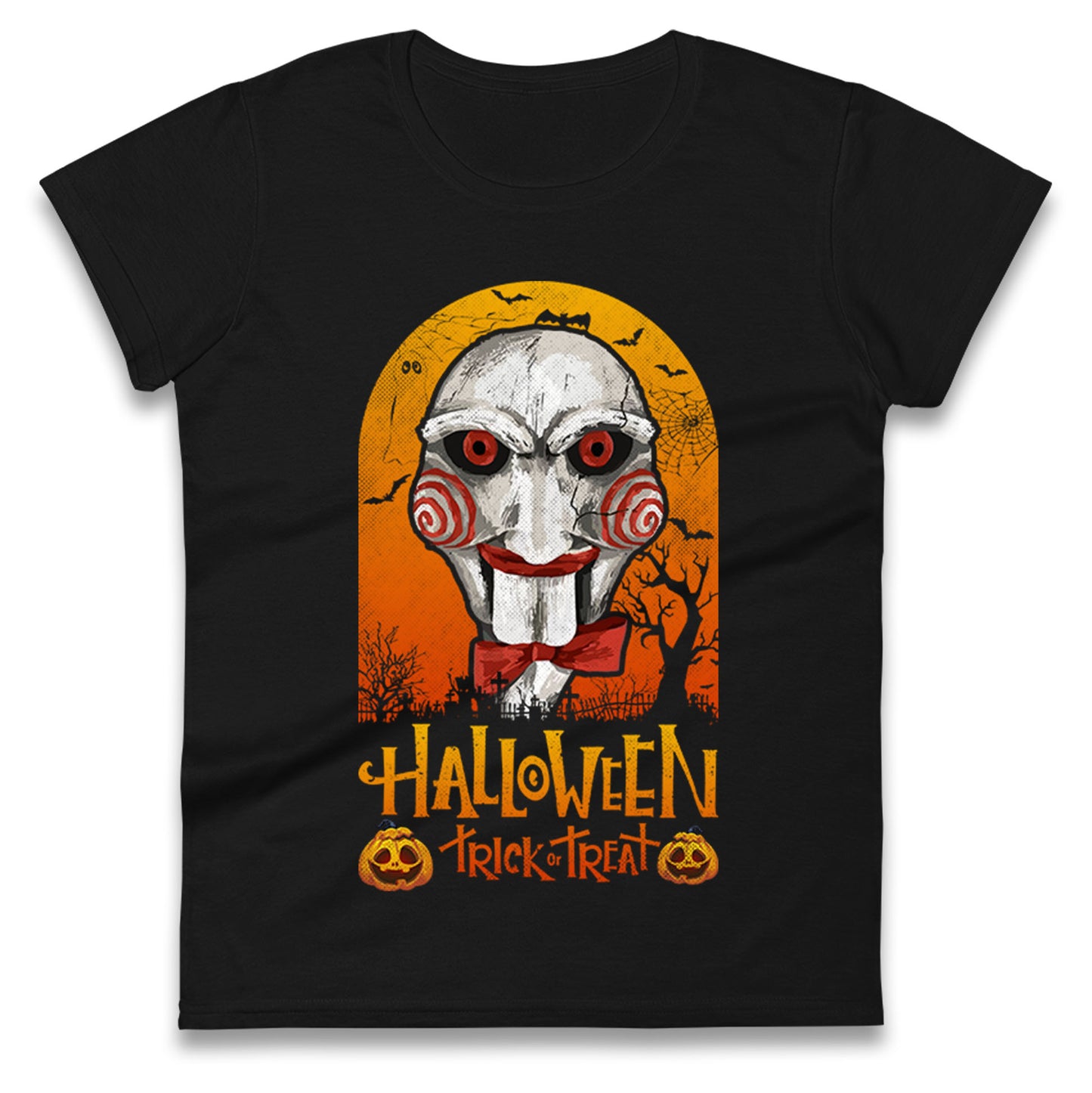 Billy The Puppet Saw Halloween Womens t shirt