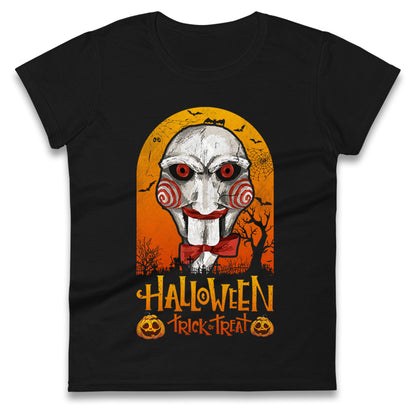 Billy The Puppet Saw Halloween Womens t shirt