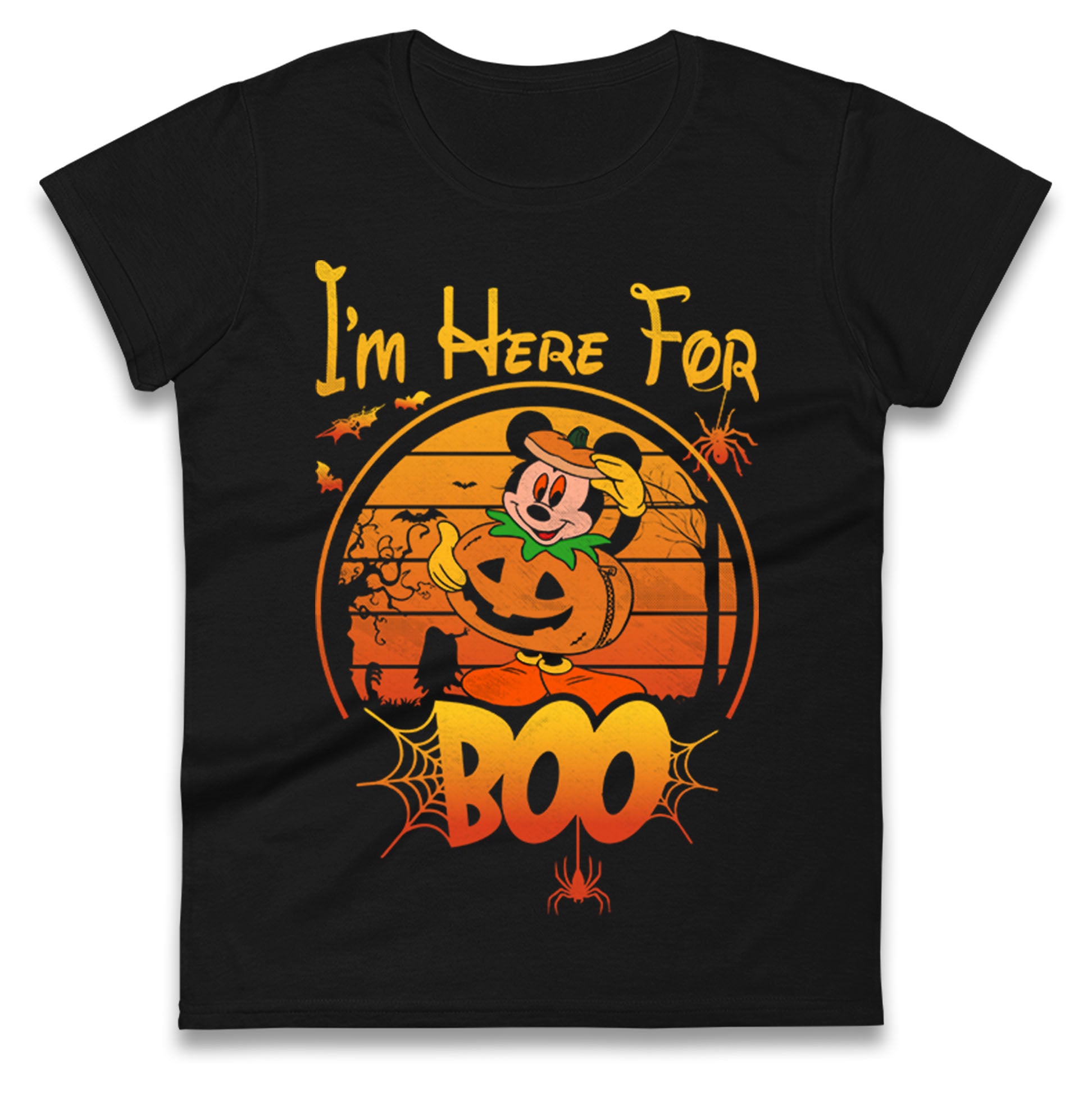 Mickey Mouse Im Here For Boo Halloween t shirt
