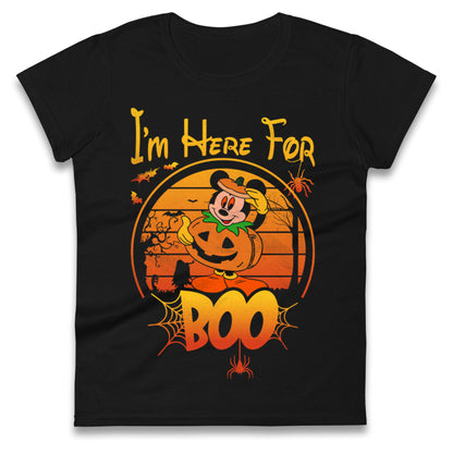 Mickey Mouse Im Here For Boo Halloween t shirt

