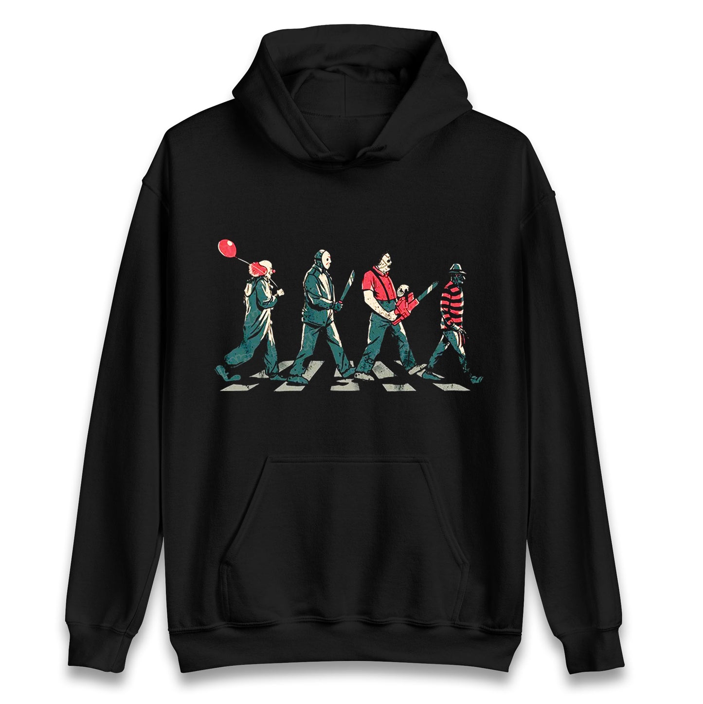 Horror Characters Friends Spoof Halloween Unisex Hoodie