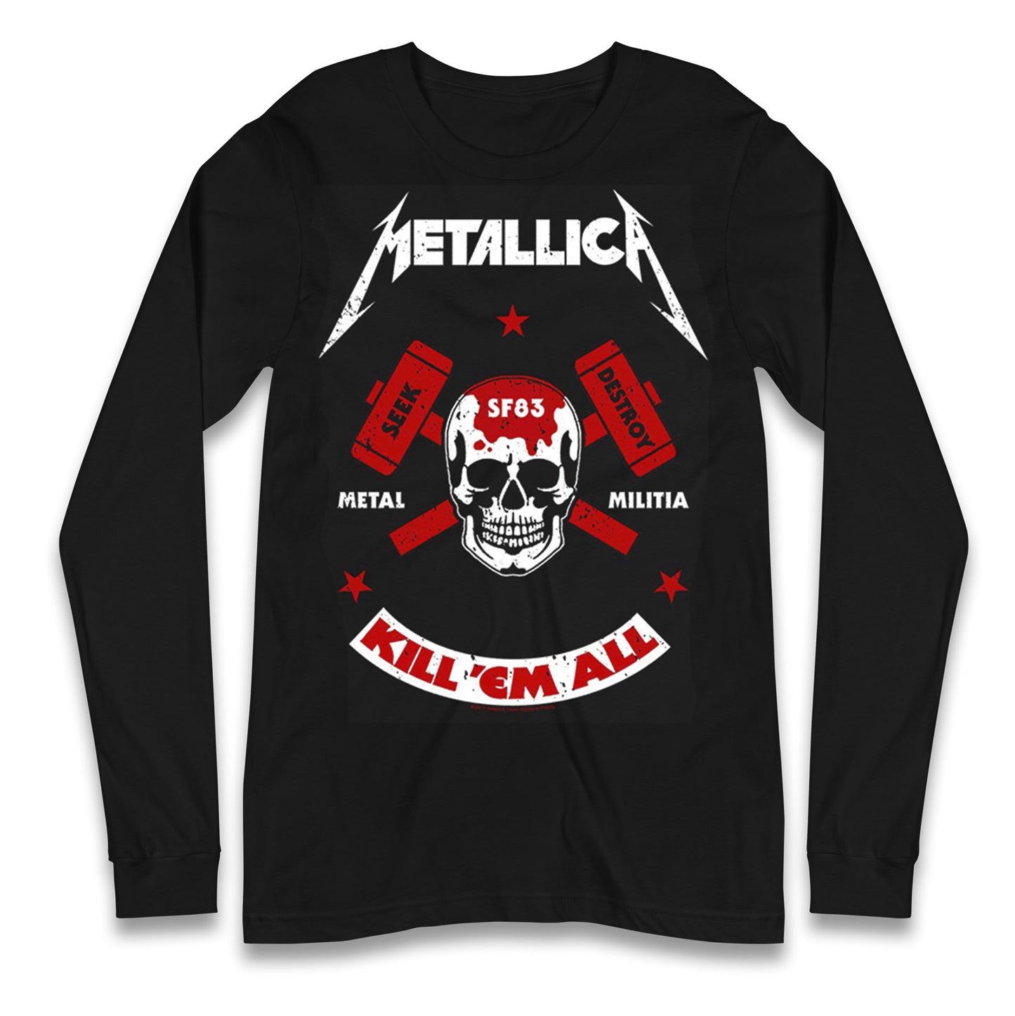 Metallica Seek Destroy Longsleeve T Shirt