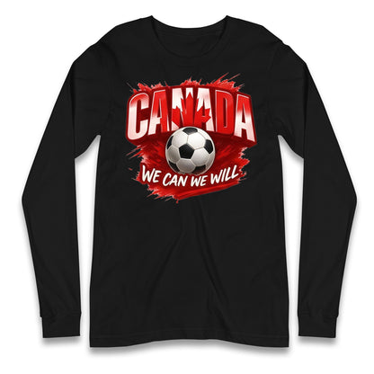 Canada Retro World Cup Longsleeve T Shirt 