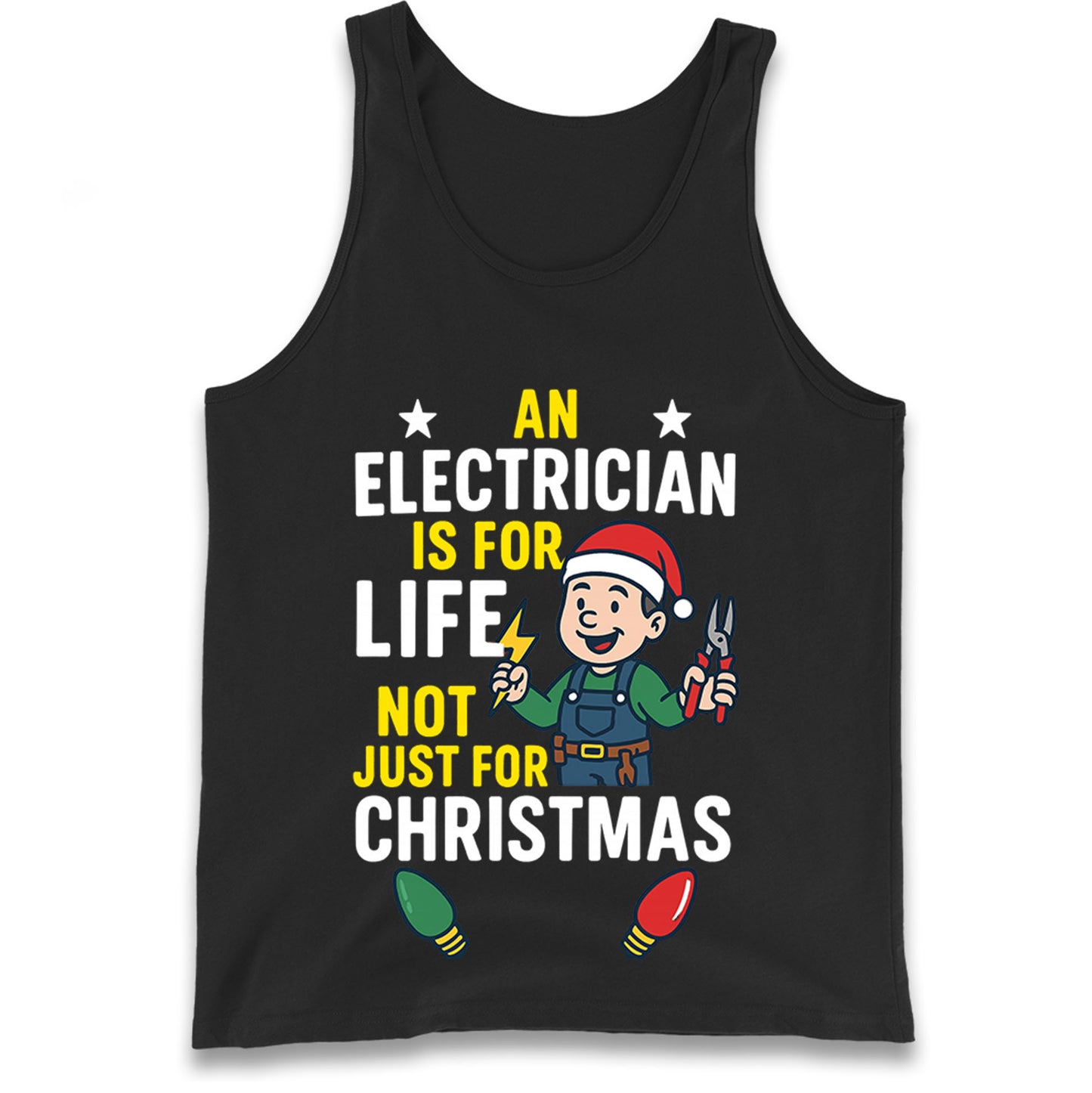 Electrician Christmas Tank Top