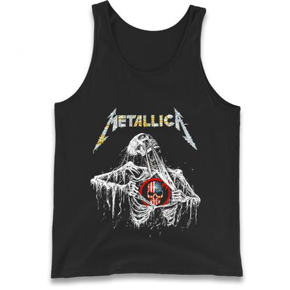 Metallica USA Skull Tank Top