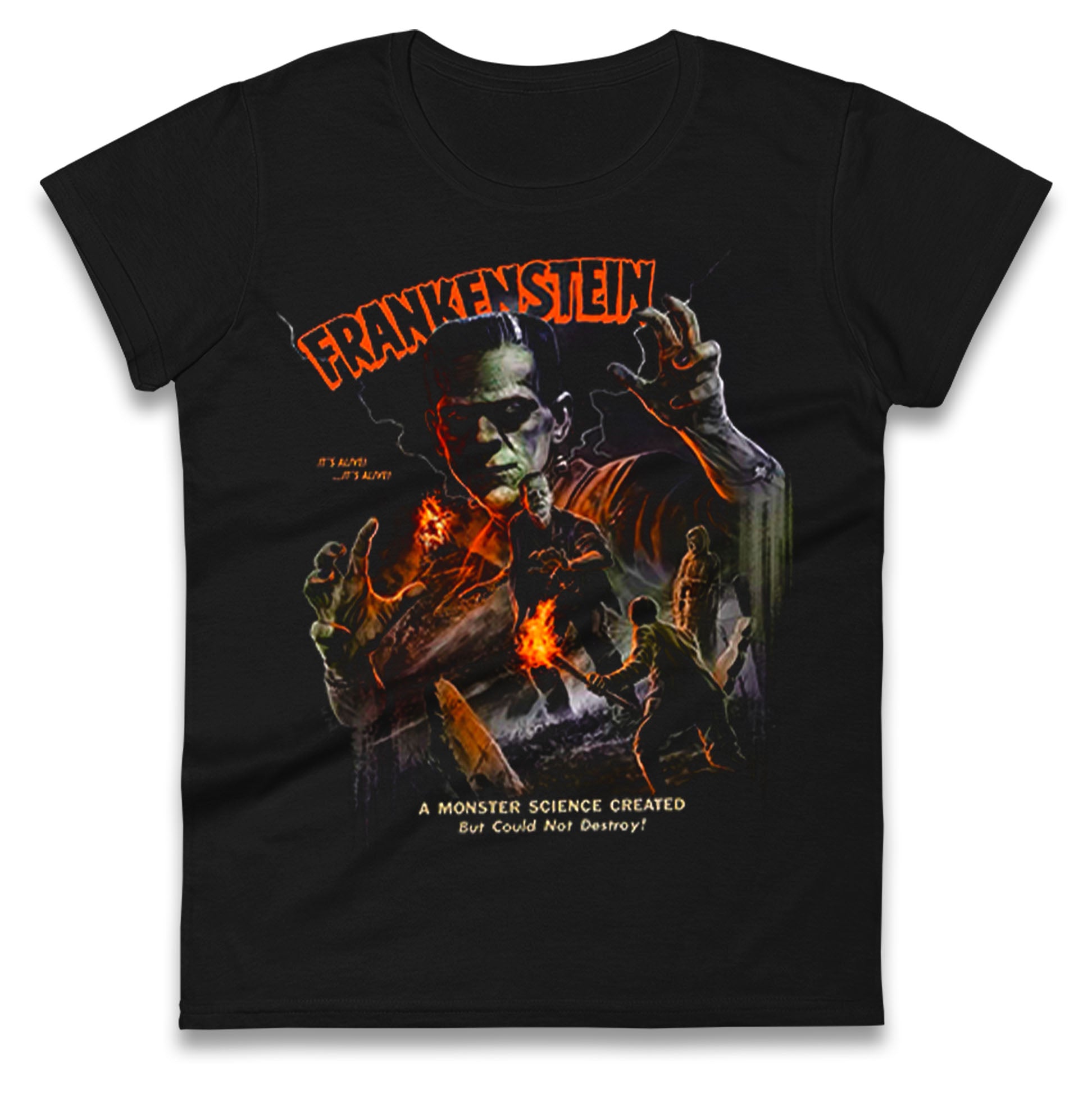 Frankenstein It's Alive Ladies T Shirt