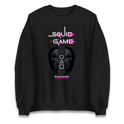 Squid Game Black Mask Sweatshirt
