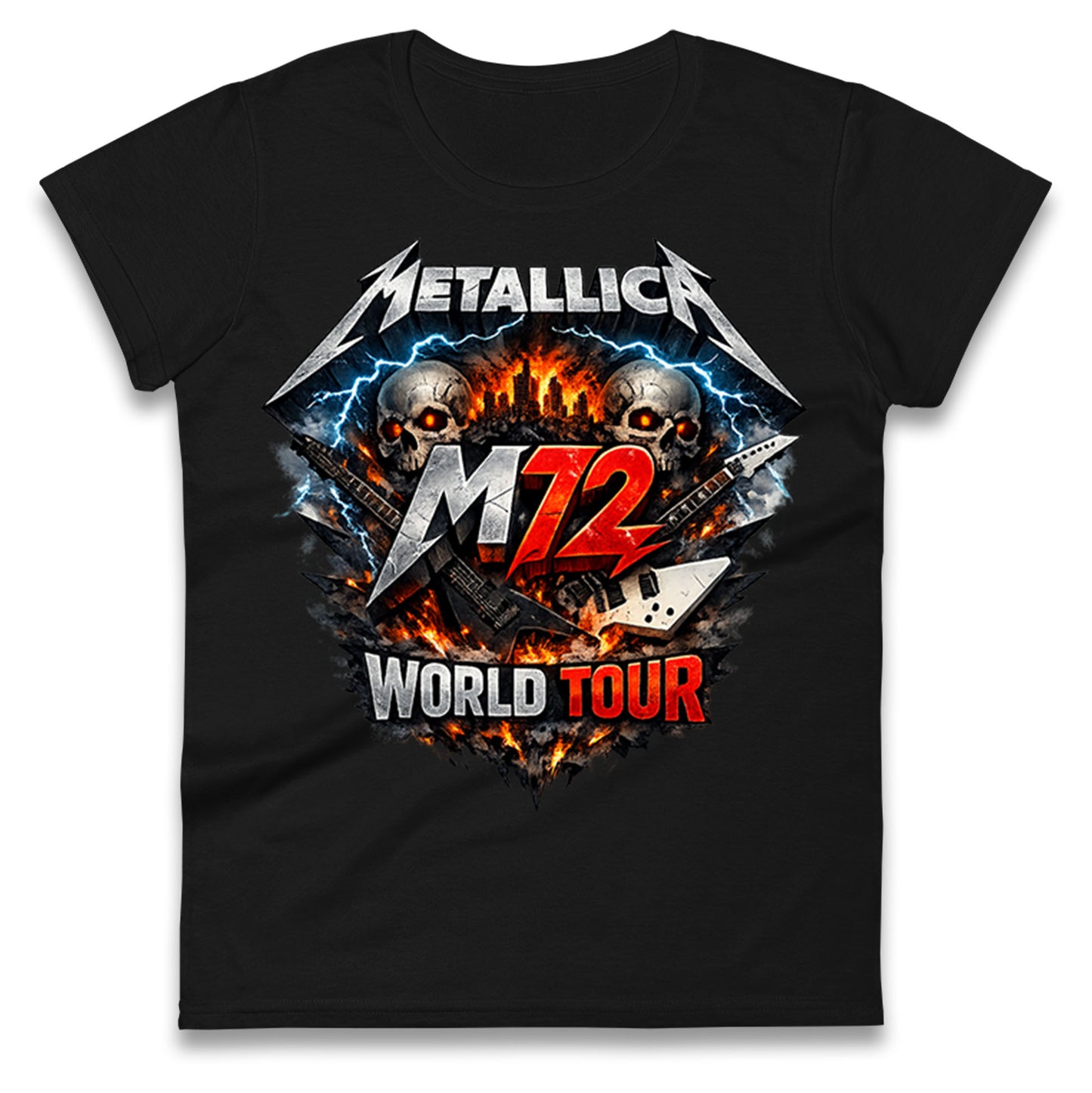 Metallica M72 World Tour Ladies T Shirt