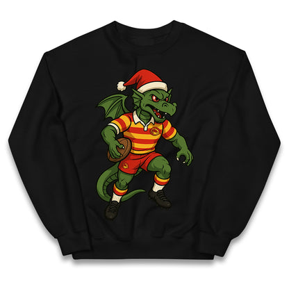 Catalans Dragons Christmas Kids Jumper