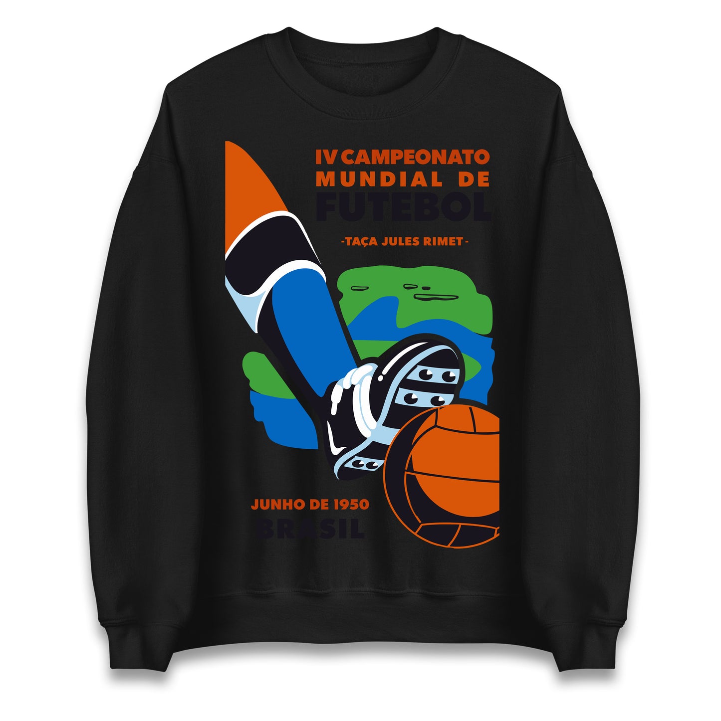 Brasil 1950 Retro World Cup Jumper