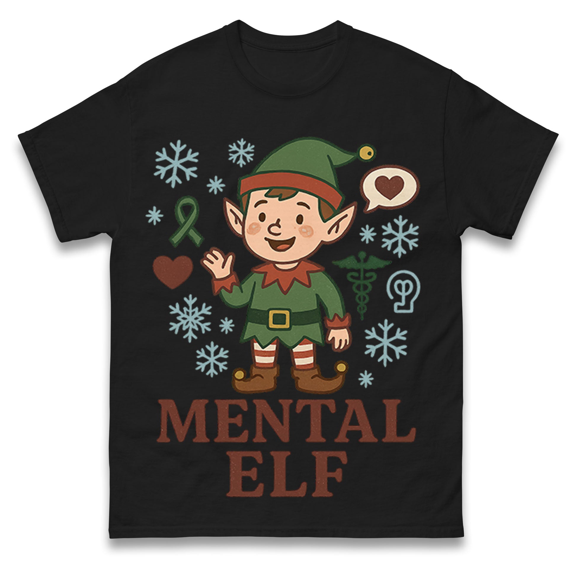 Mental Health Christmas T Shirt