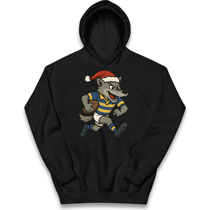 Warrington Wolves Christmas Kids Hoodie