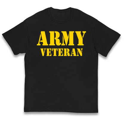 Army Veteran Kids T Shirt 