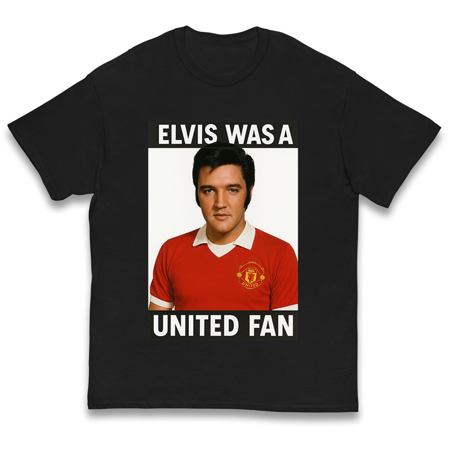 Elvis Presley Mnchester United Kids T Shirt
