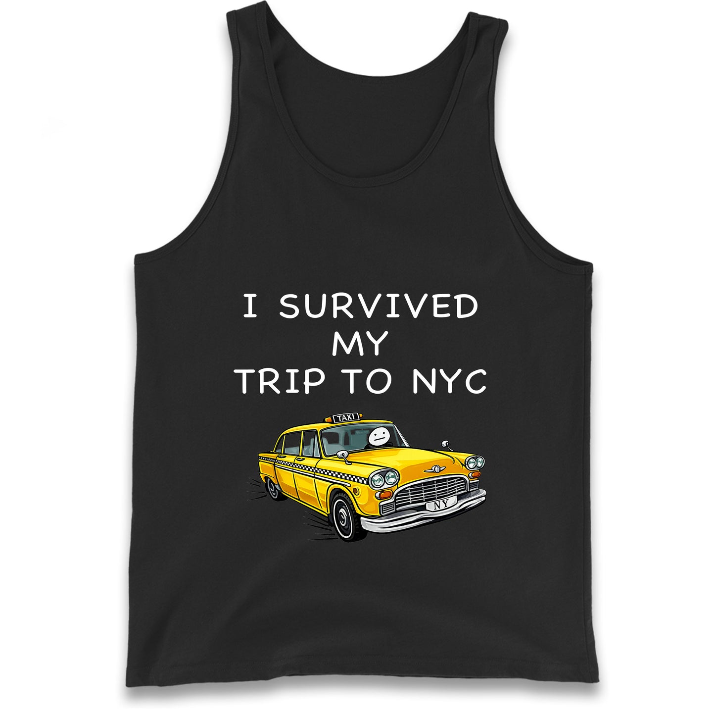 I Survived My Trip To NYC Yellow Taxi Tank Top