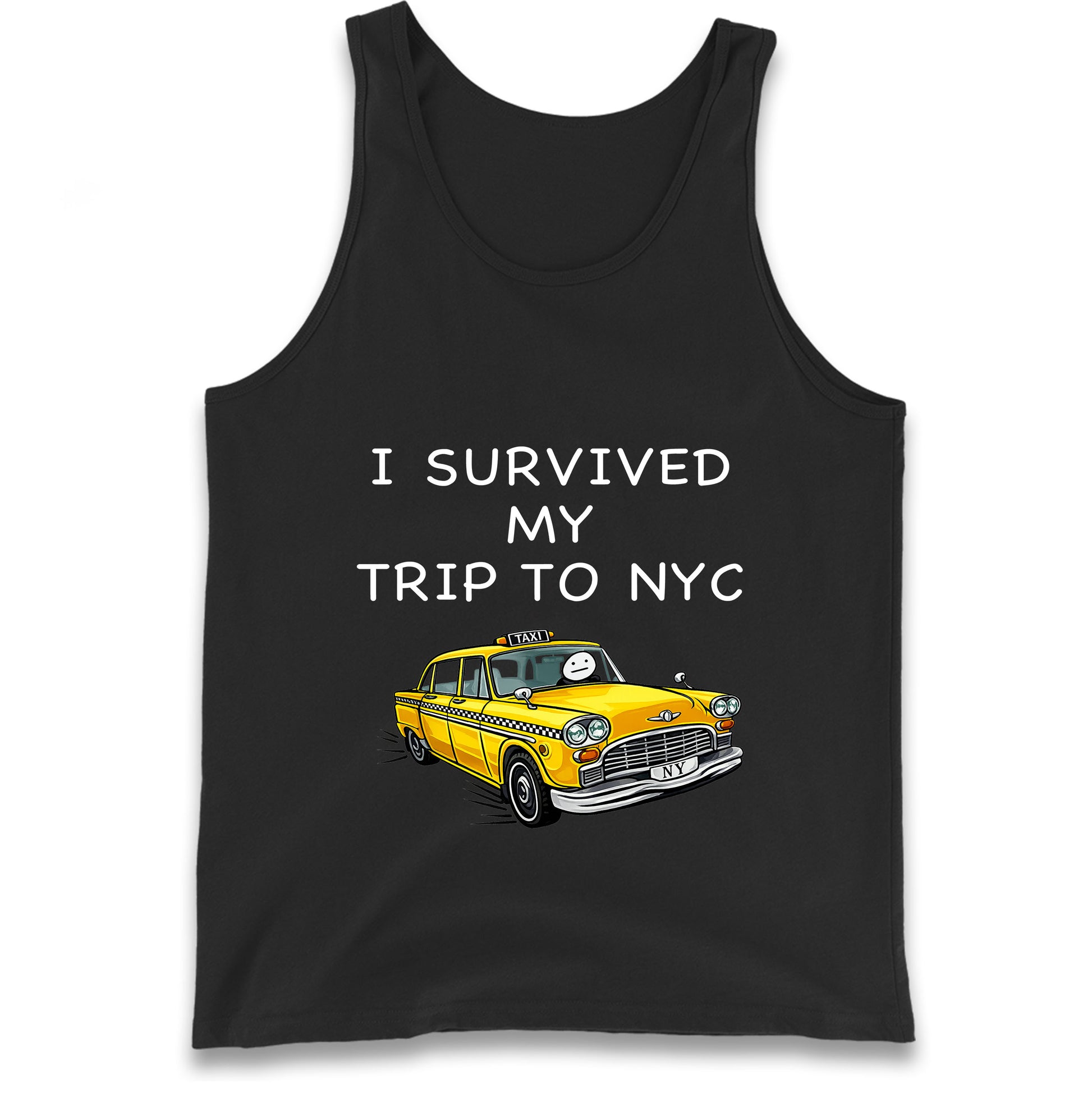 I Survived My Trip To NYC Yellow Taxi Tank Top