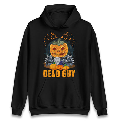 Scary Pumpkin Dead Guy Halloween Hoodie
