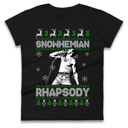 Freddie Mercury Christmas Ladies T Shirt