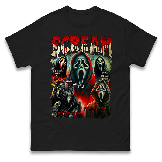 Ghost Face Scream Mens Tee Top