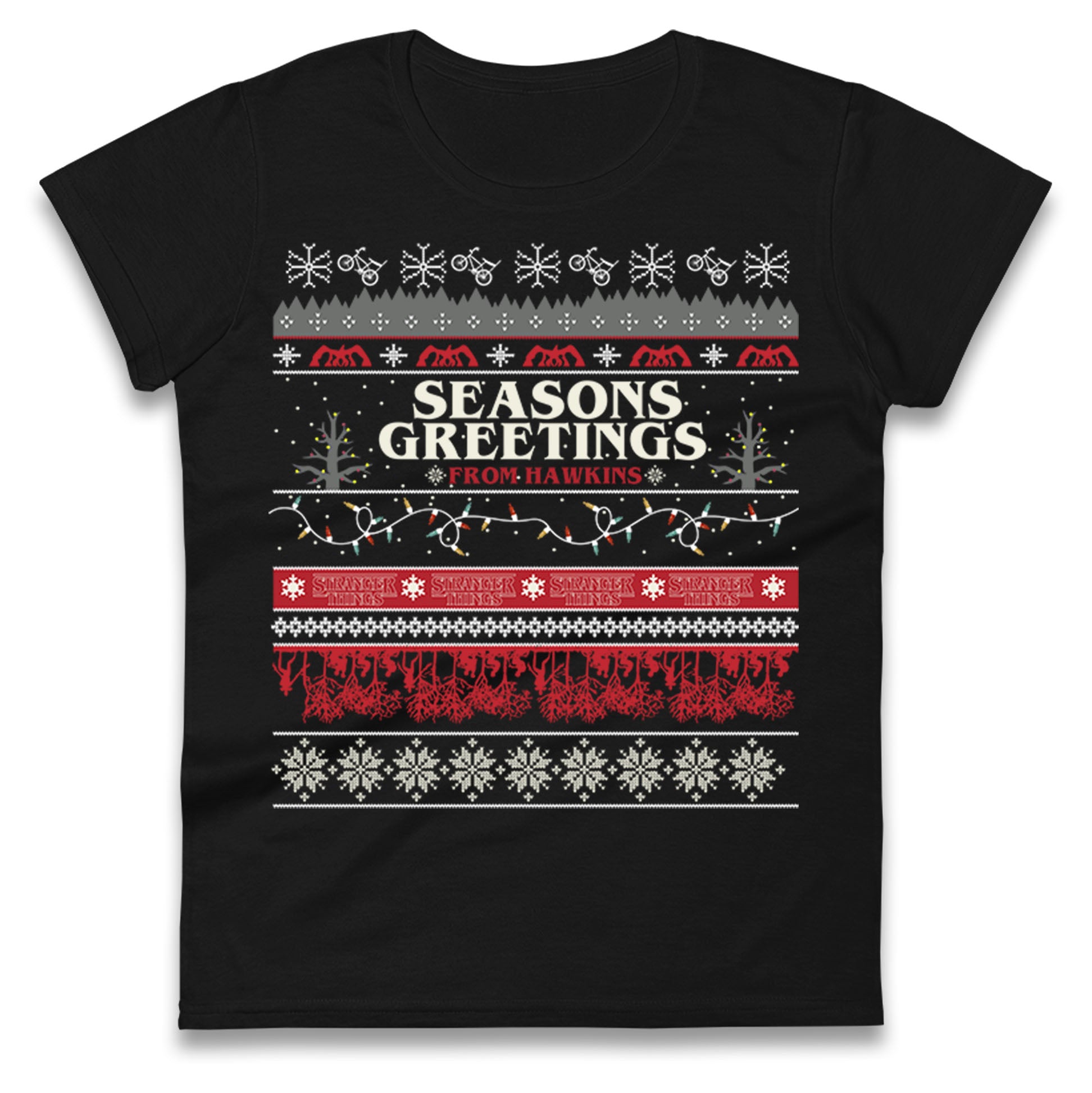 Stranger Things Trailer Ladies T Shirt