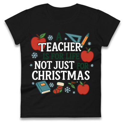 Teacher Christmas Ladies T Shirt