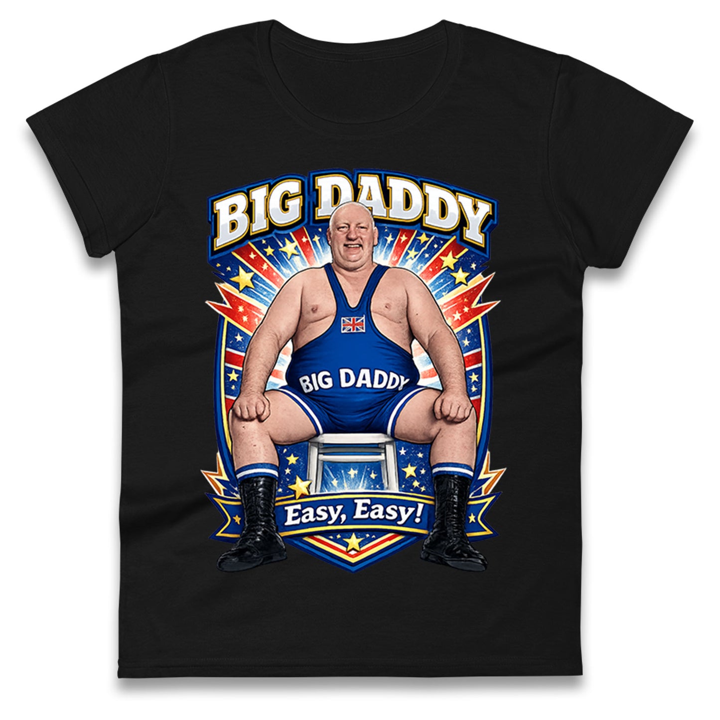 Big Daddy UK Wrestling Ladies T Shirt