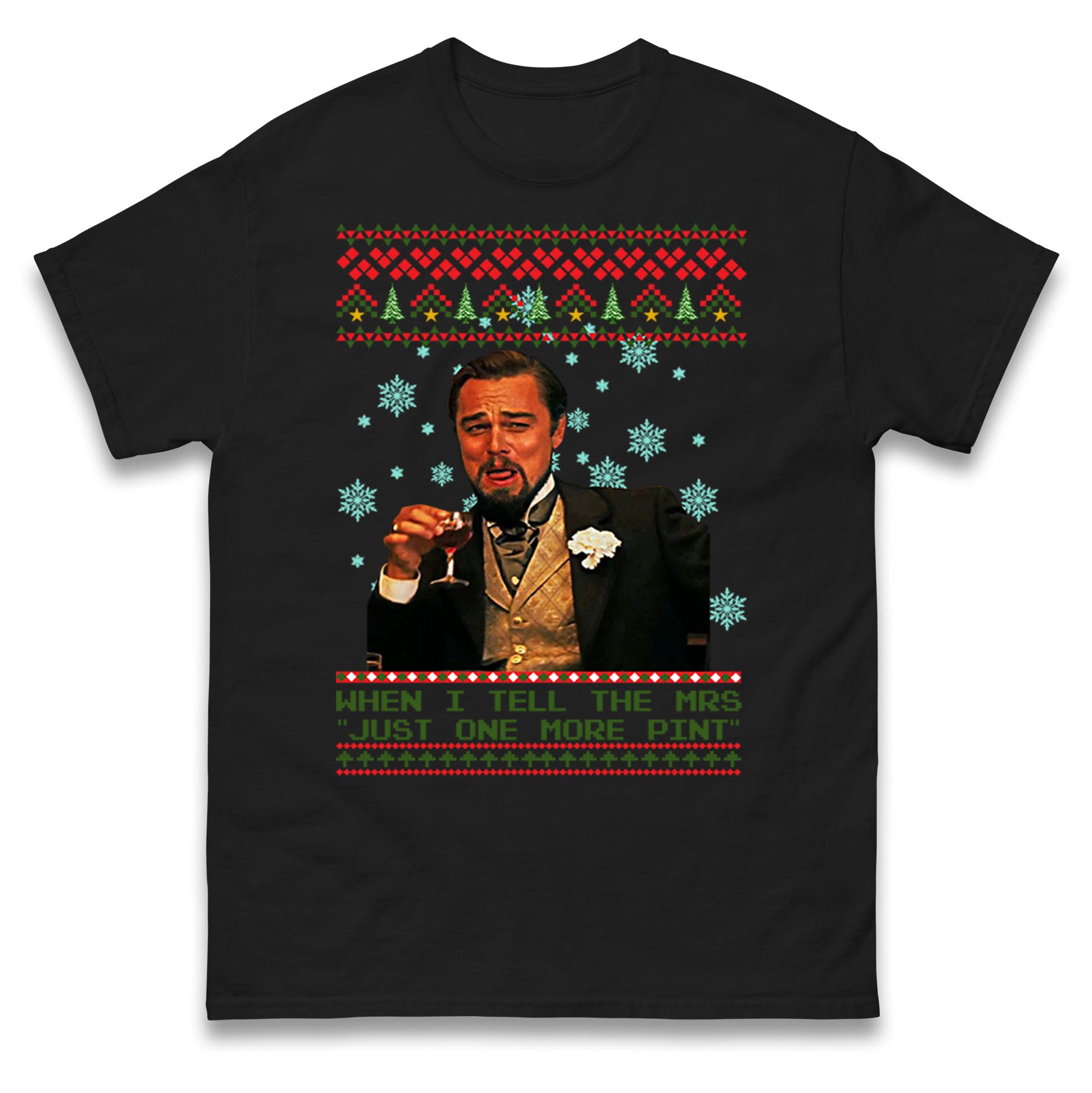 leonardo dicaprio christmas t shirt