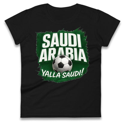 Saudi Arabia Retro World Cup Ladies T Shirt 