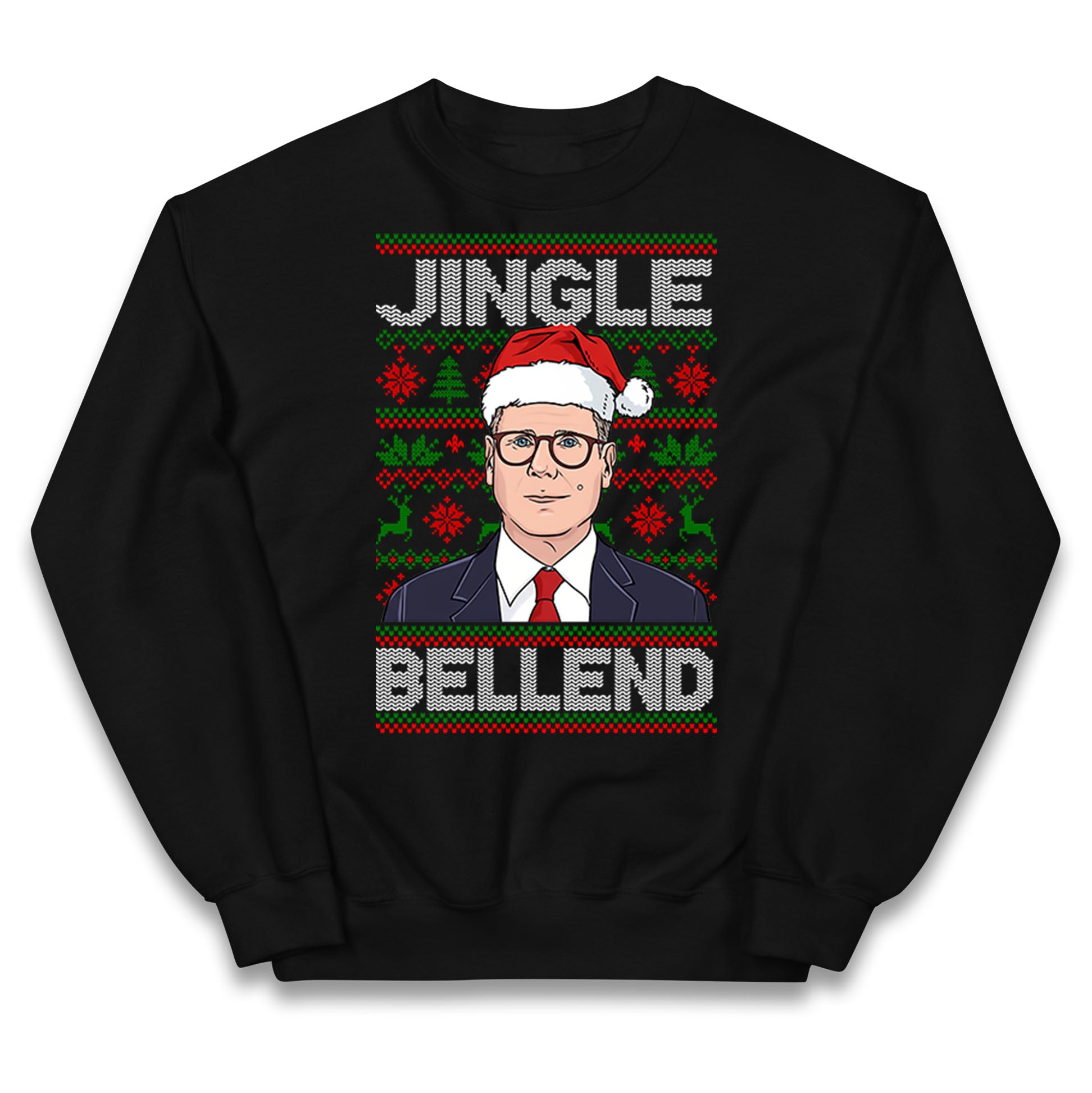 Keir Starmer Jingle Bell End Christmas Kids Jumper
