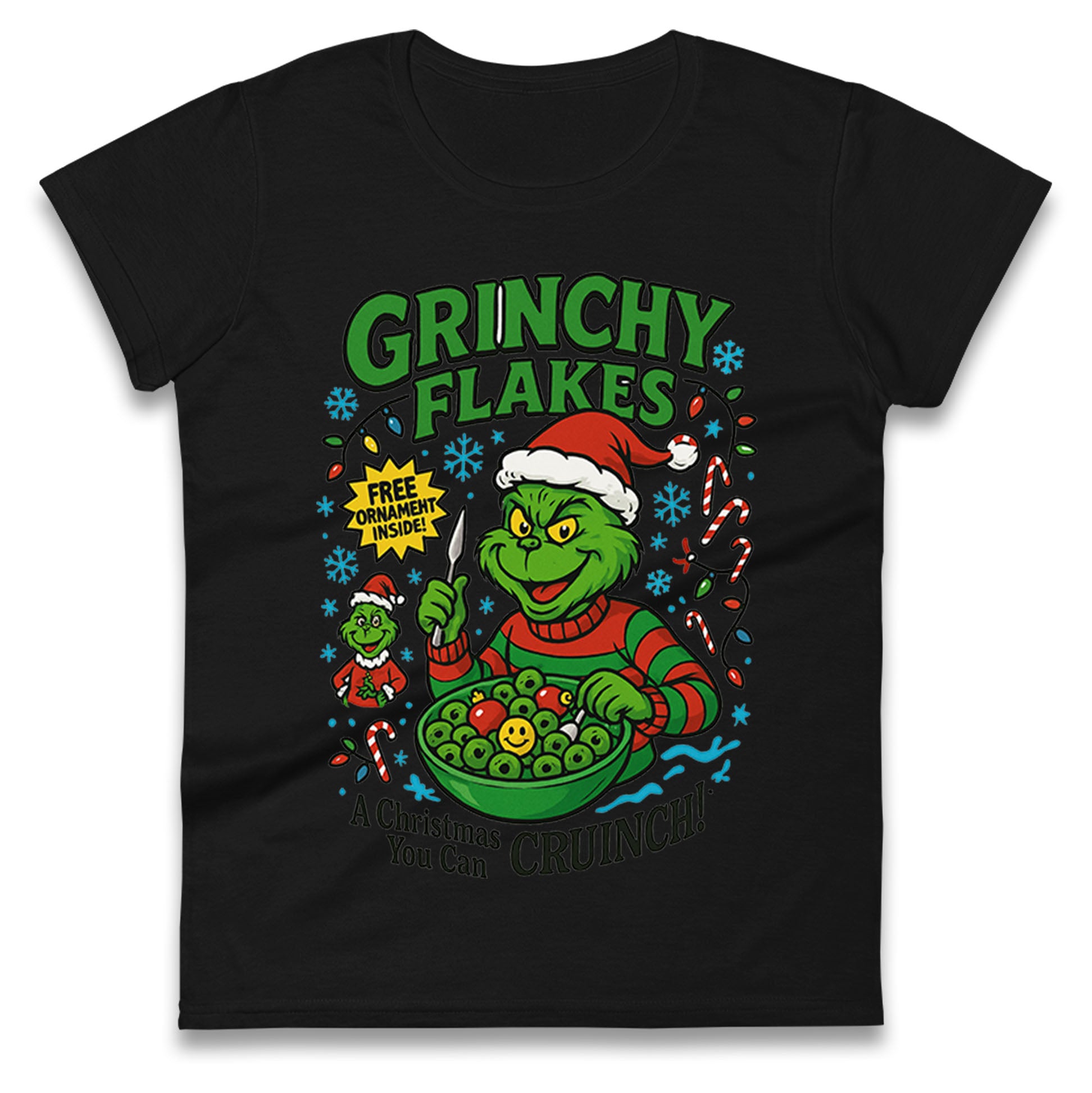 Grinch Christmas Ladies T Shirt 