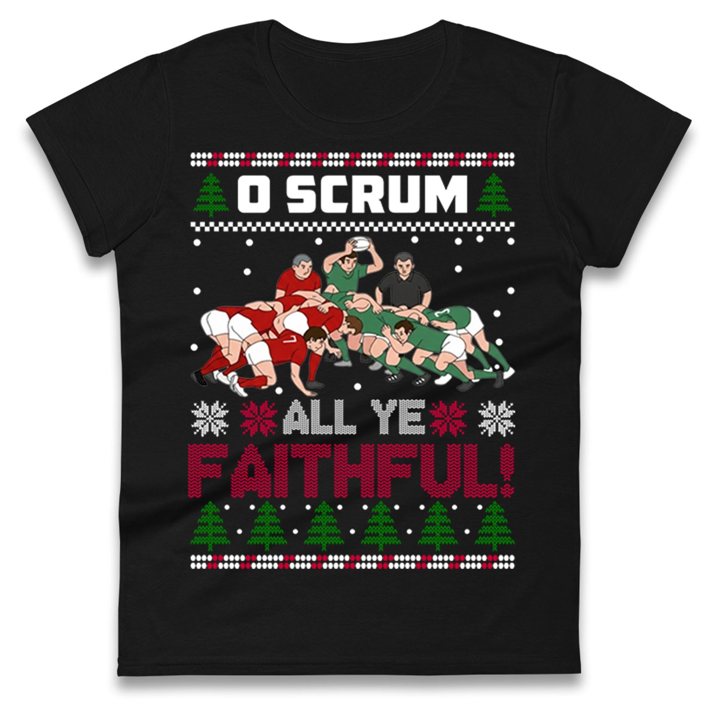 O Come All ye Faithfull Ladies T Shirt 