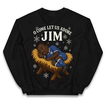 Retro Chelsea Christmas Kids Jumper 