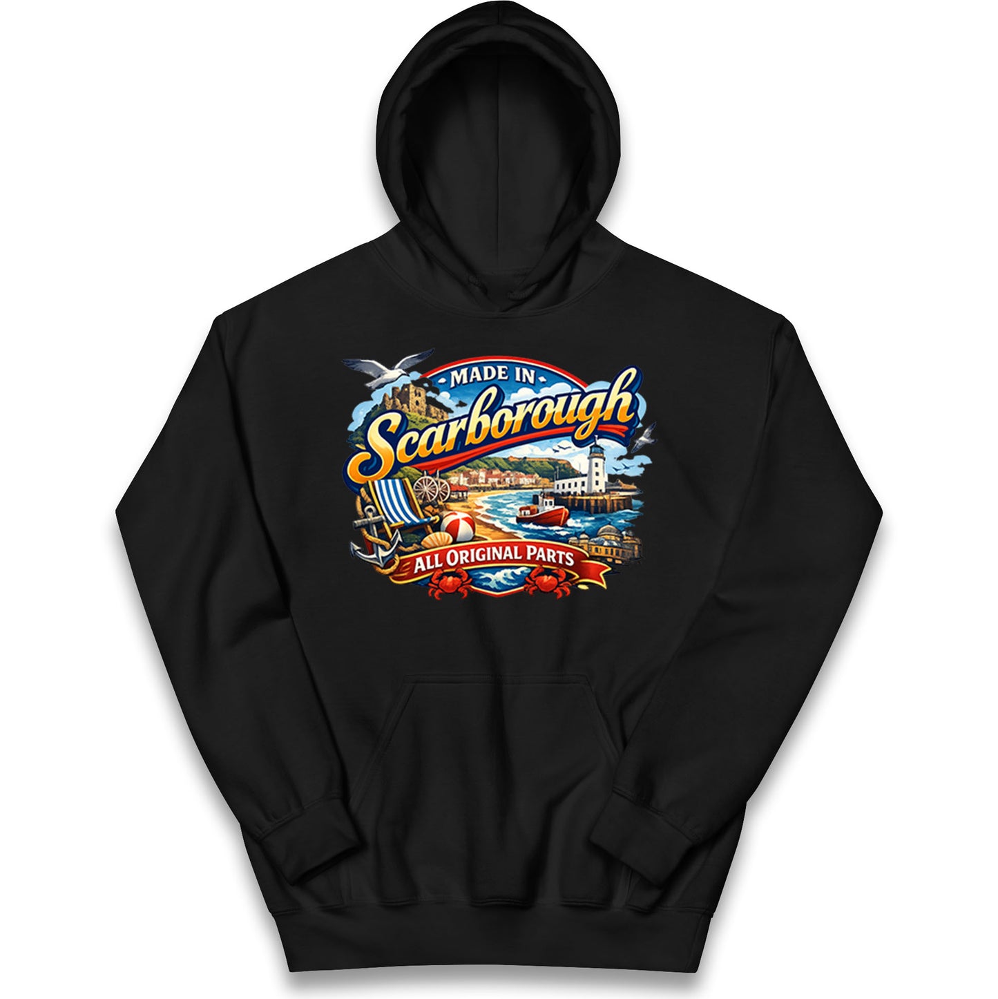 Made In Scarborough All Original Parts Kids Hoodie