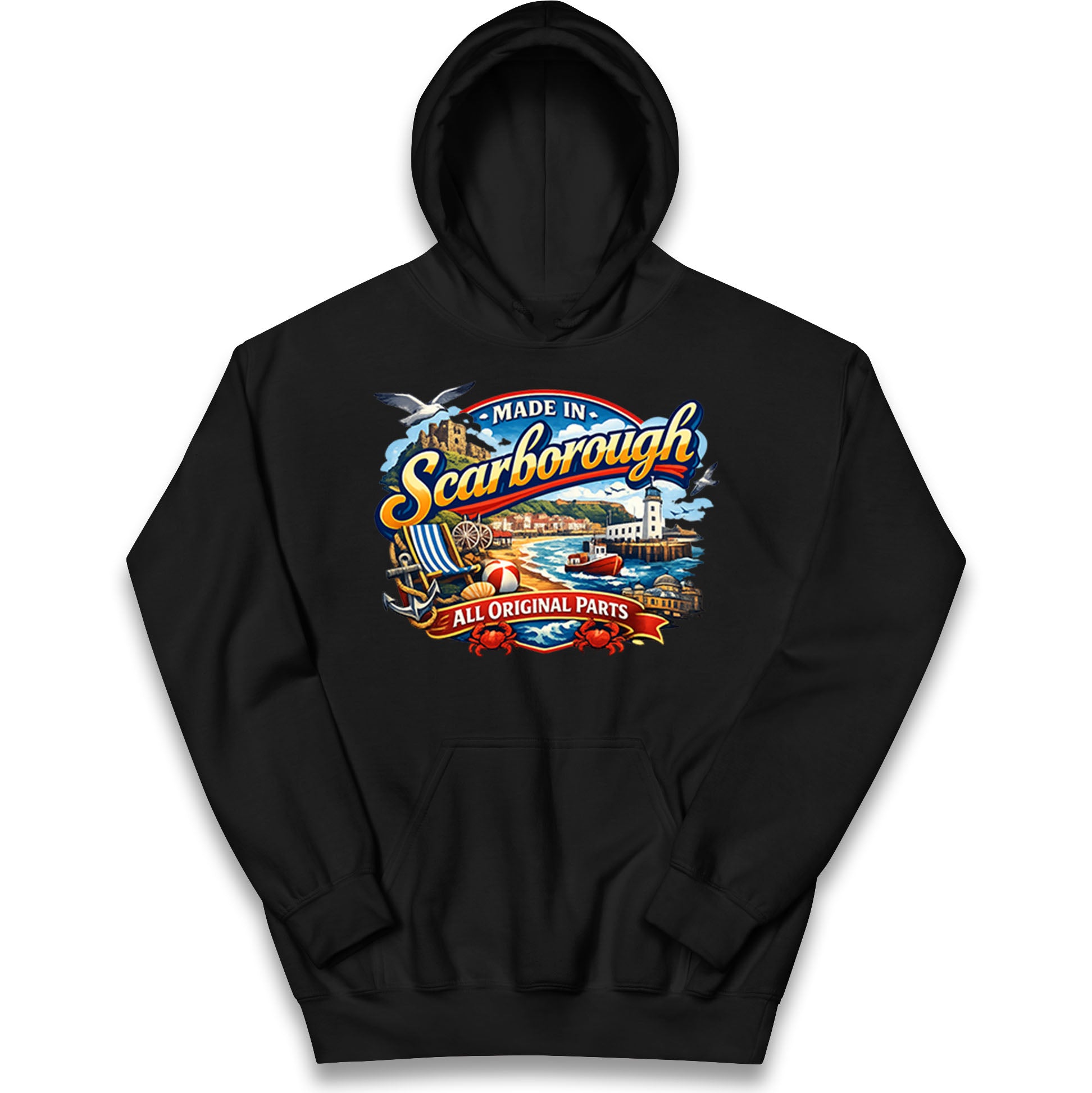 Made In Scarborough All Original Parts Kids Hoodie