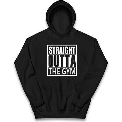 Staight Outta The Gym Kids Hoodie
