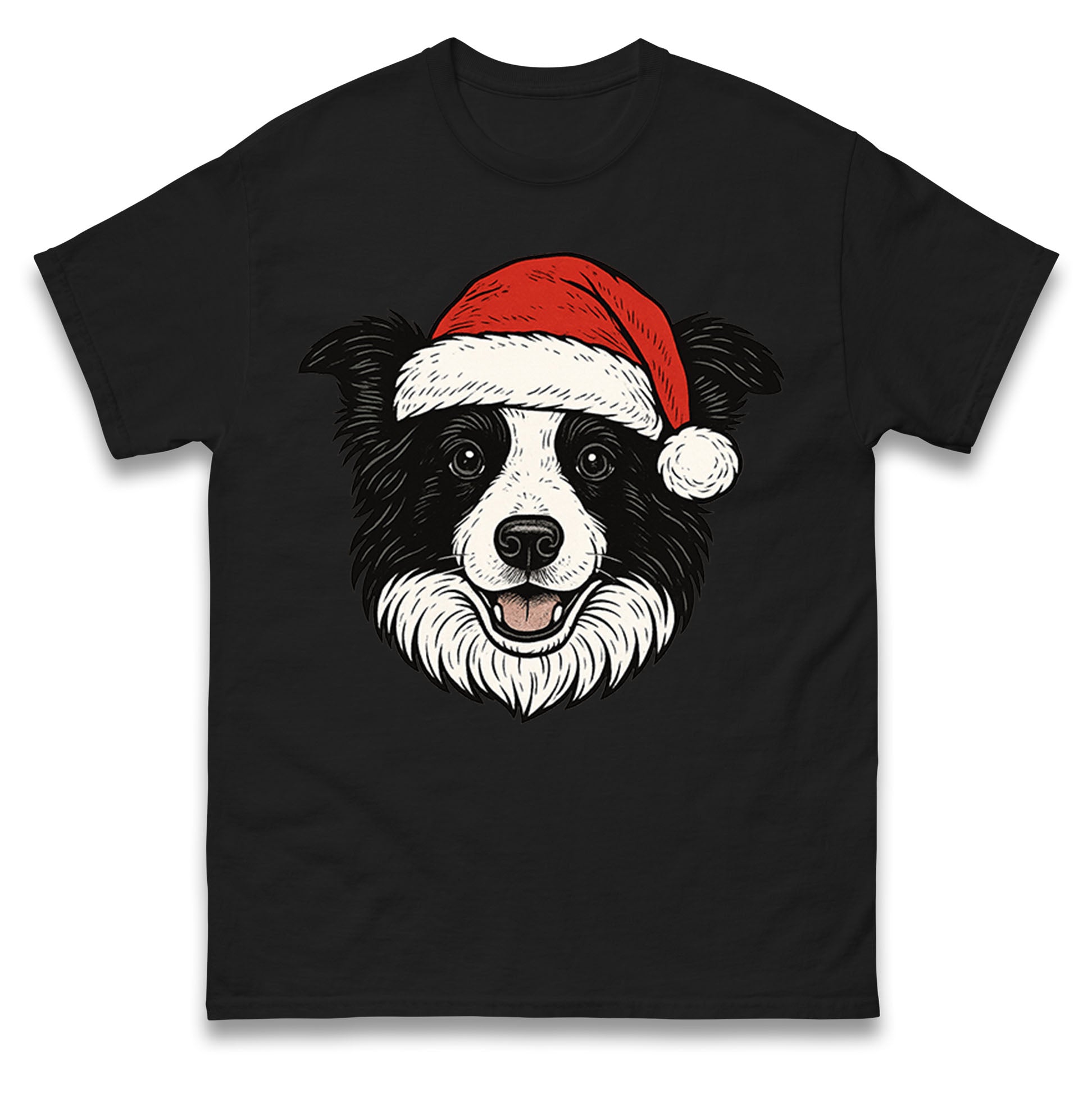Border Collie Christmas T Shirt
