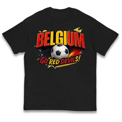 Belgium Retro Football Kids T Shirt 
