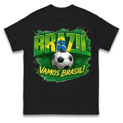 Brazil Retro Football T Shirt 