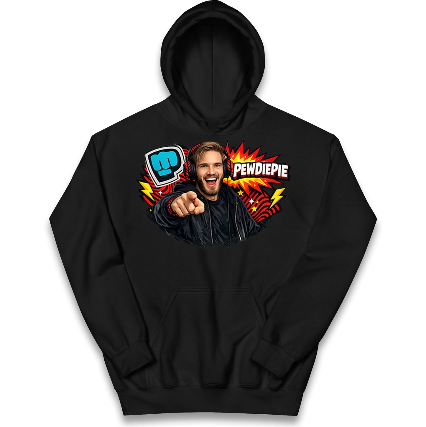 PewDiePie YouTuber Kids Hoodie