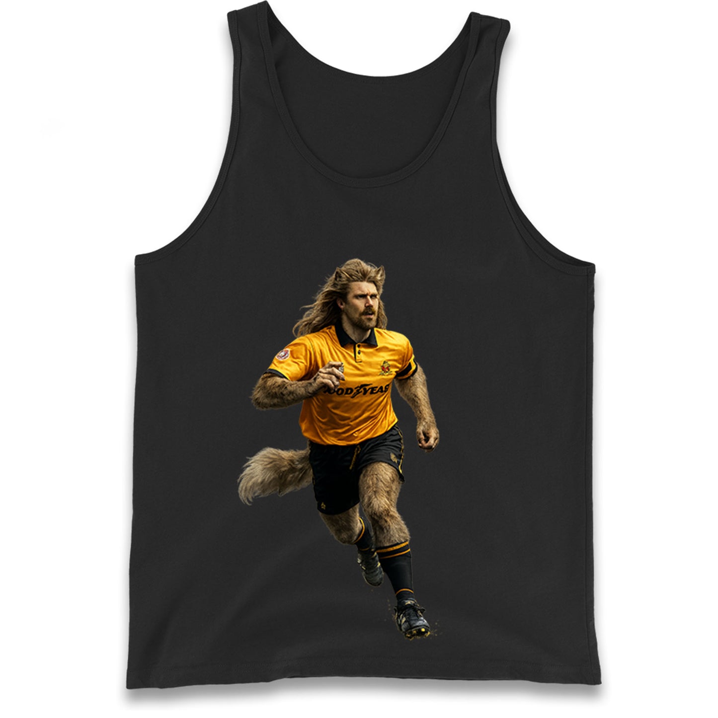 Retro John The Wolf Wolves Football Tank Top