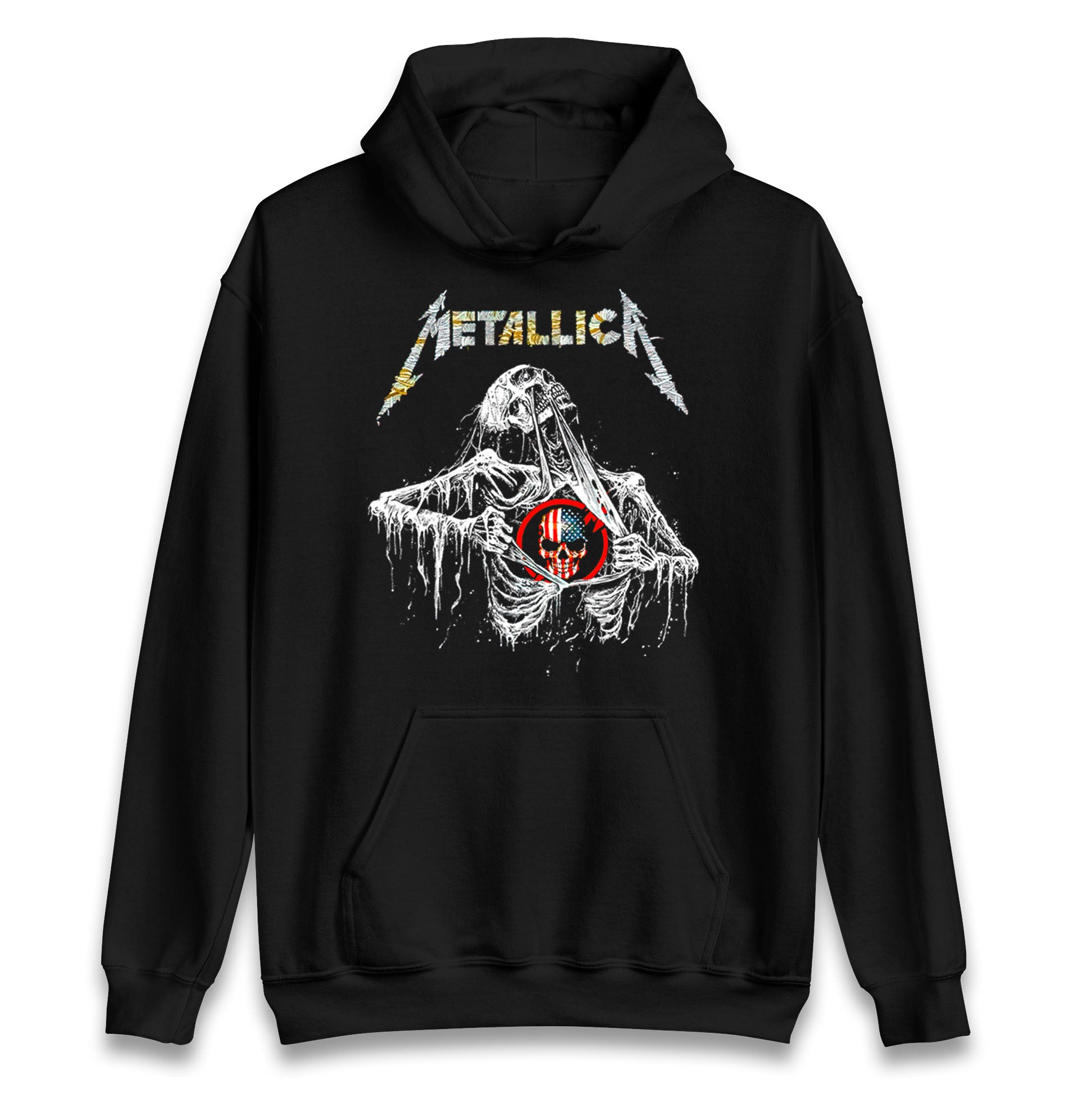 Metallica USA Skull Hoodie