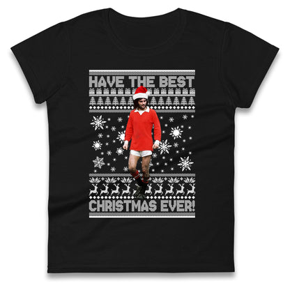 Christmas George Best Ladies T Shirt